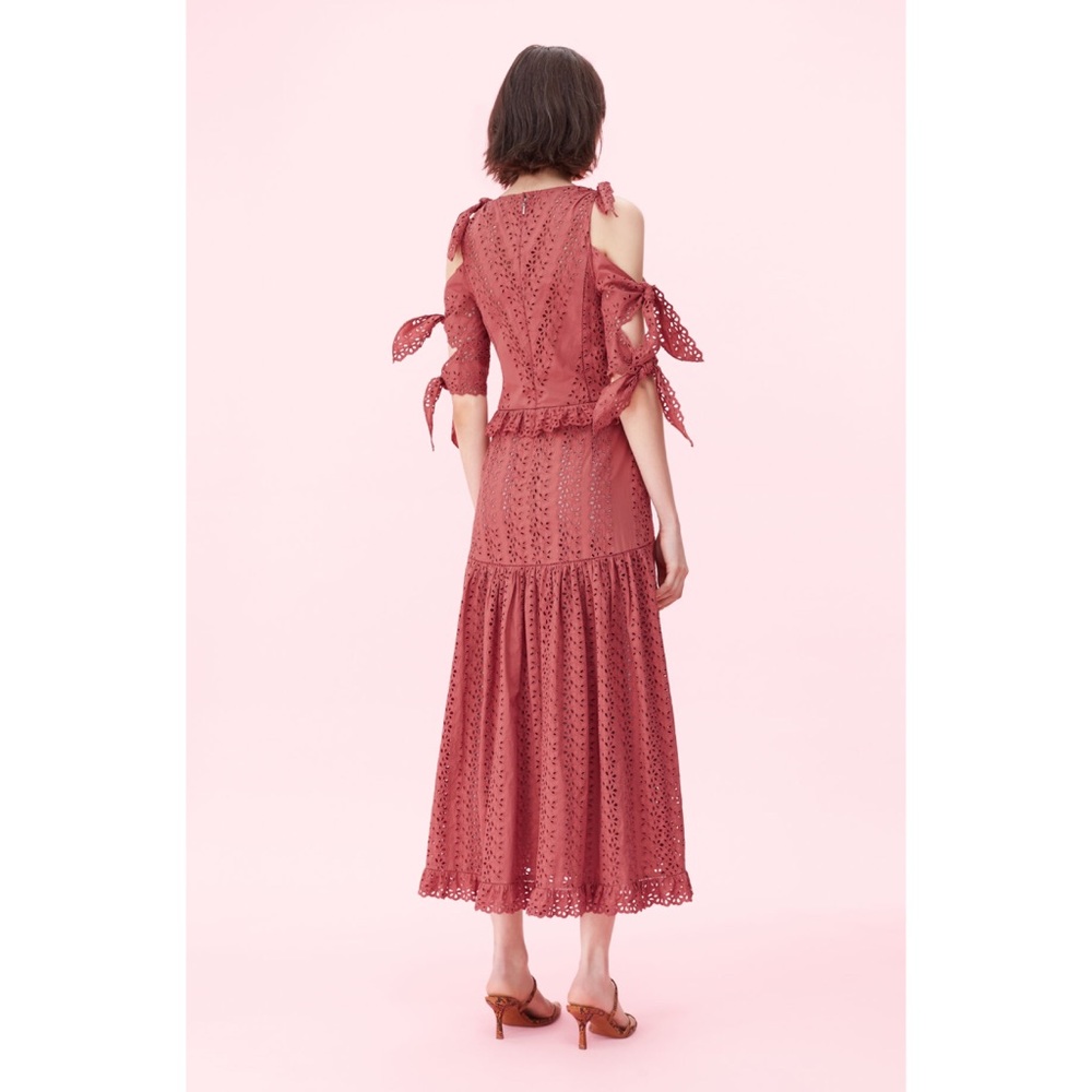 Rebecca Taylor KARINA EYELET BOW DRESS - Picture 6 of 6